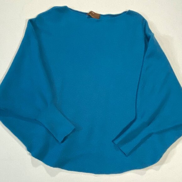 Kerisma Teal Blue Batwing Lightweight Sweater Womens - Picture 6 of 6